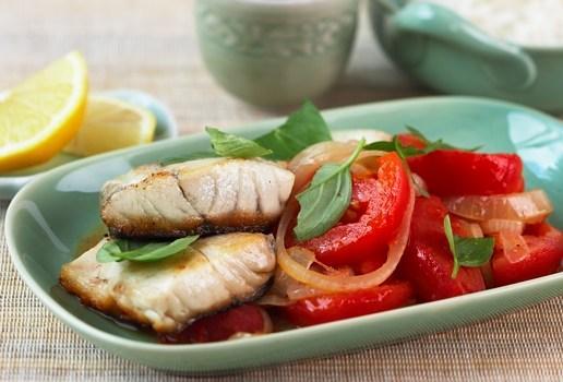 Fish with Tomato and Basil