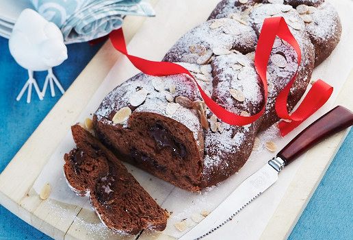 Indulgent Chocolate and Almond Plait