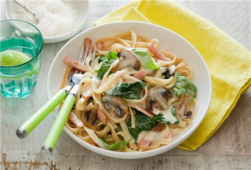 Light & Creamy Carbonara for One