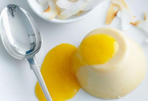 Mango and Coconut Pannacotta
