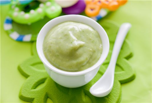 Pea Puree and Pea Cream