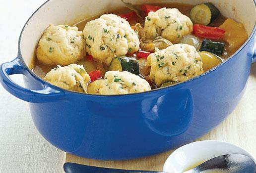 Pork Casserole with Herb Dumplings