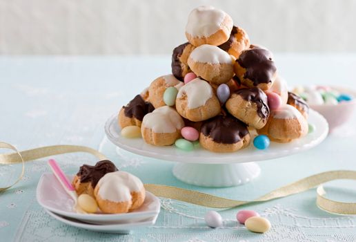 Profiterole Easter Stack