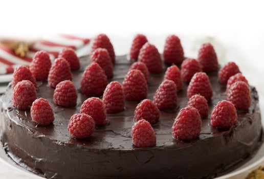 Raspberry and 70% Cocoa Torte