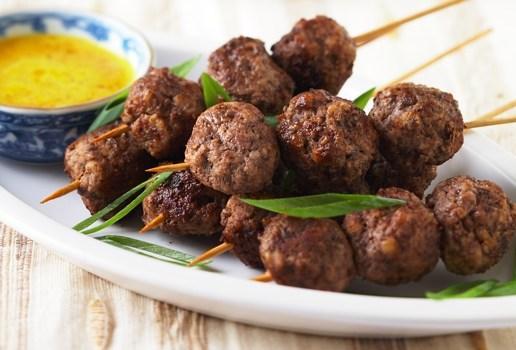 Satay Meatball Sticks