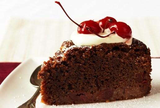 Sour Cherry Chocolate Cake