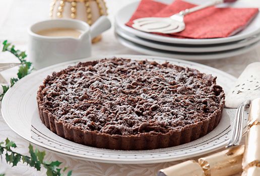 Sour Cherry Festive Tart and Mixed Spice Anglaise