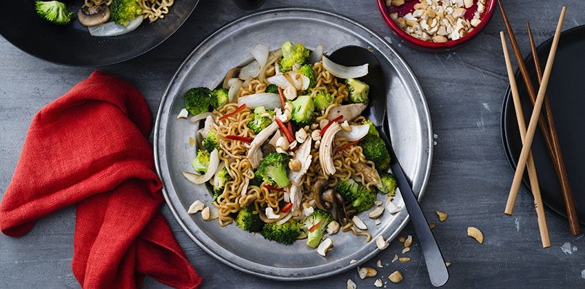 Spicy Chicken Broccoli & Mushroom Stir Fry
