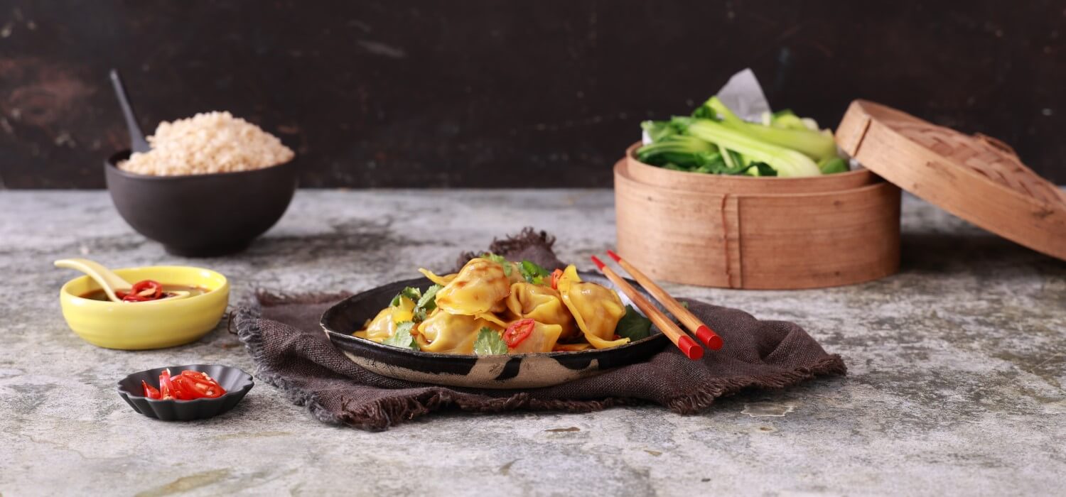 Steamed Pork & Mushroom Dumplings