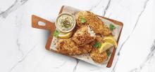 Three Cheese and Garlic Crumble Fish