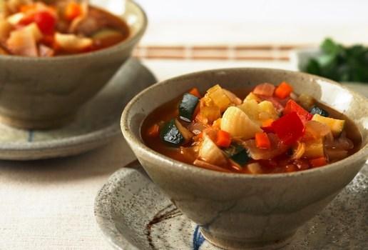 Thick Vegetable and Pasta Soup