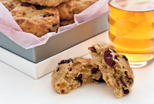 White Choc and Cranberry Cookies