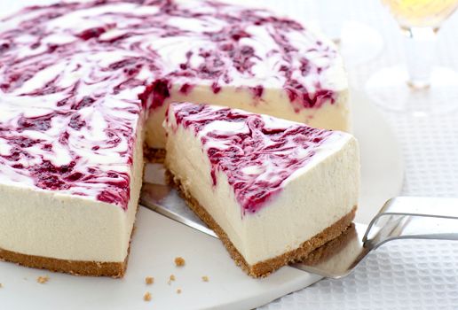 White Choc Berry Cheesecake