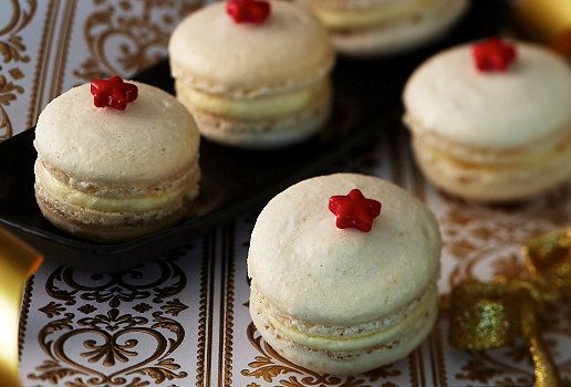 White Choc Macarons
