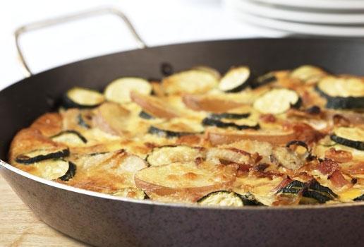Zucchini & Bacon Frittata