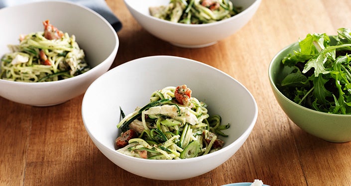 Creamy Pesto Zucchini Pasta